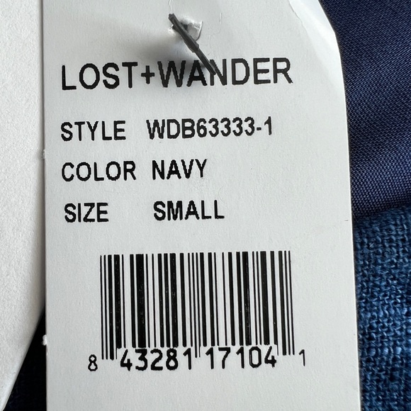 LOST + WANDER - Out of the Blue Linen Blend Mini Dress - Picture 6 of 11